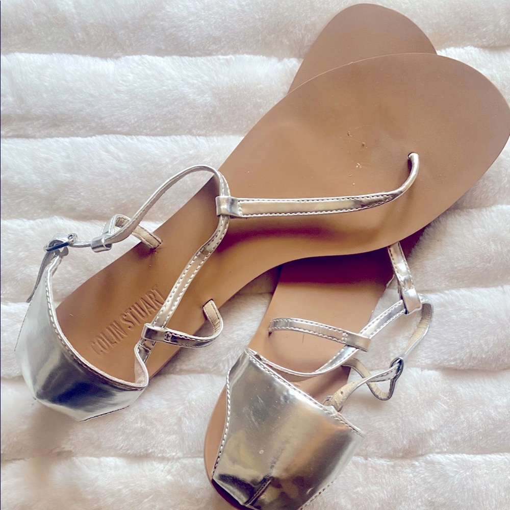 Colin Stewart silver sandals
